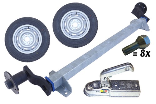 Asse rimorchio set combinato