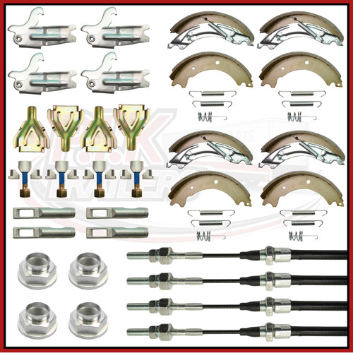 Kit ganasce cavi freno - e,